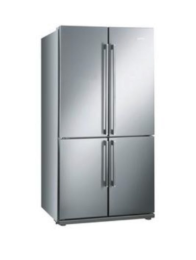 Smeg Fq60Xp American Style 4-Door No Frost Fridge Freezer - Stainless Steel
